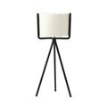 Oasis Ceramic Planter with Geometric Metal Stand